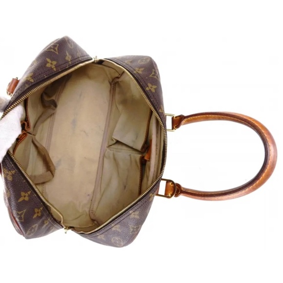 LOUIS VUITTON Monogram Deauville Top Handle Double Strap HandBag LV Authentic - Picture 9 of 10